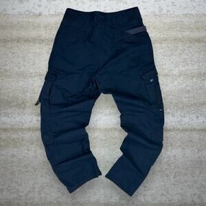 Vintage 90s 5.11 Double Knees Tactical Pants 36x32 Baggy Fit Navy Blue Cargos